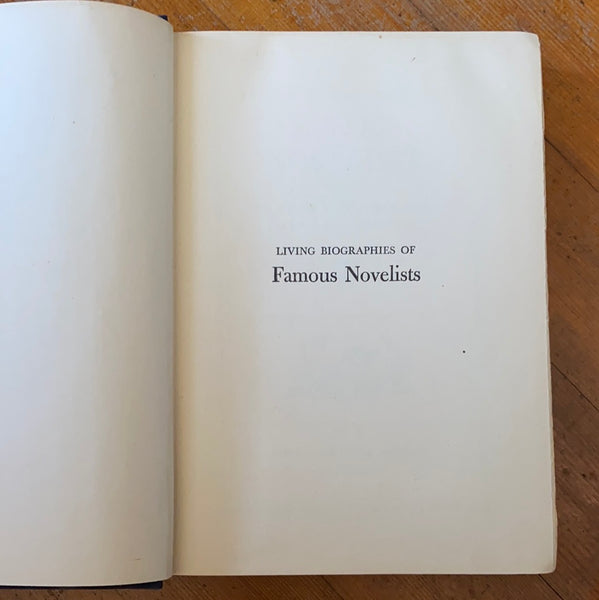 Living Biographies Of Famous Novelists - Henry & Dana Thomas (Hardcover, 1943)