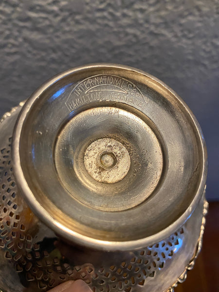 Silver Plate W.M. MTS. Pedestal Dish 589