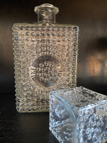 Vintage Dots Square Decanter