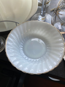 Anchor Hocking Milk Glass Bowl 8.5”