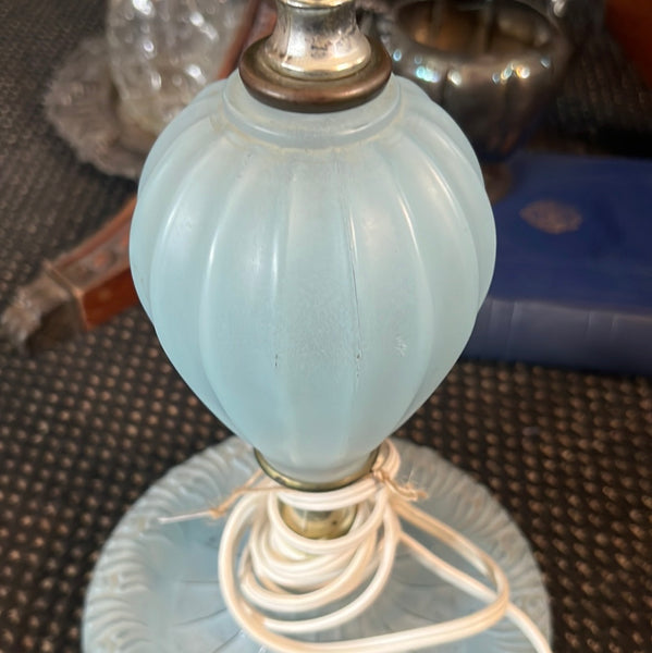Vintage Robins Egg Blue Table Lamp