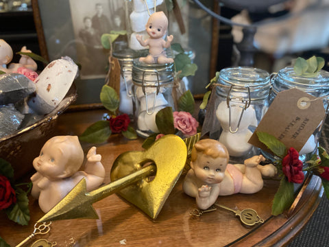Vintage Bisque Figurine Babies