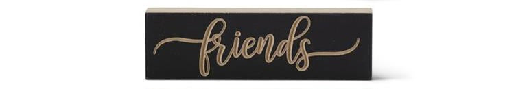 Matte Black Script Embossed Inspirational Tabletop Signs