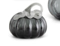 Grey Handblown Glass Pumpkins
