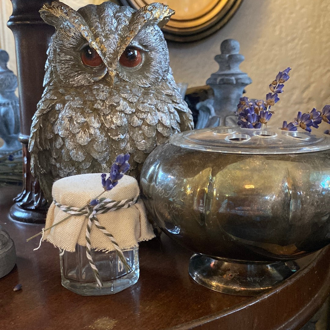 Vintage Mini Jar w/ Cotton & Lavender
