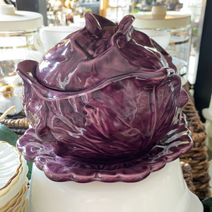 Vintage Holland Purple Cabbage w/ Plate