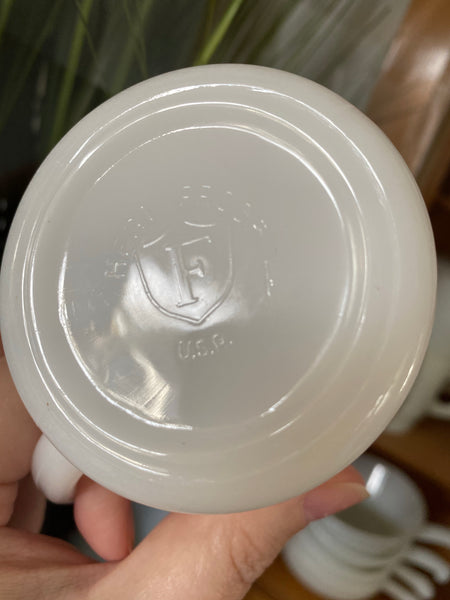 Milk Glass Diner Mug
