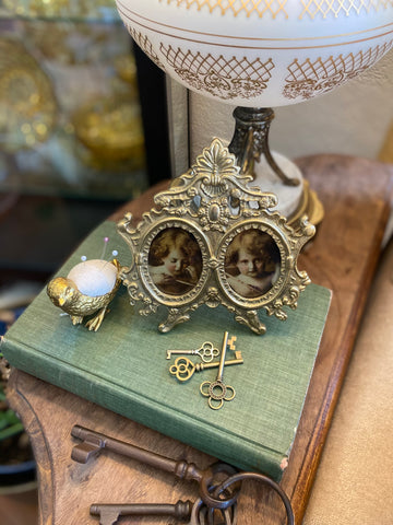 Vintage Double Brass Frame