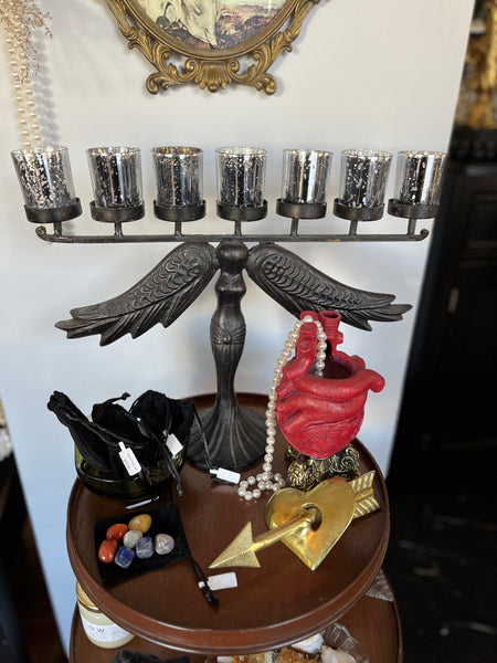 Iron Angel Candelabra