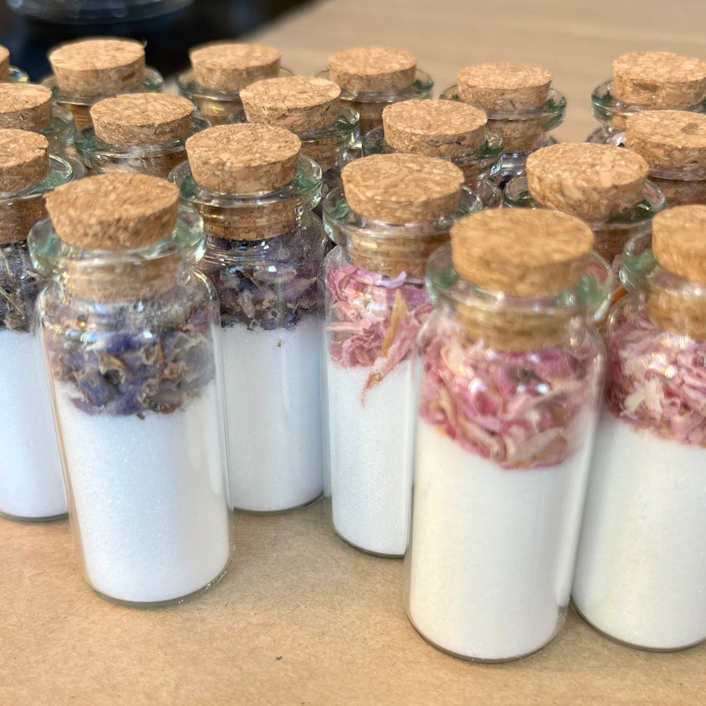 Small Wish Bottles w/ Crushed Crystals