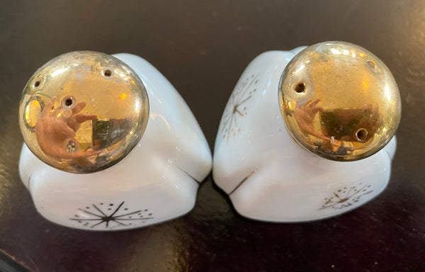 Vintage Atomic Starburst Salt and Pepper Shakers