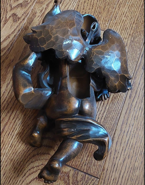 Vintage Italian Cherub playing a violin