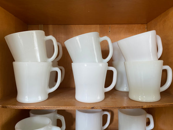 Milk Glass Diner Mug