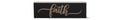 Matte Black Script Embossed Inspirational Tabletop Signs