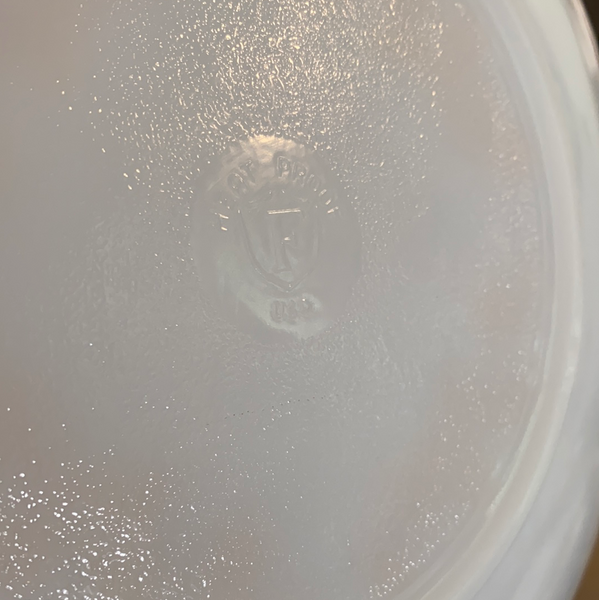 Federal Glass Co Milk Glass Plates Meadow Gold 9 7/8"