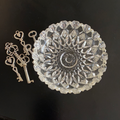 Vintage Precut Glass Trinket Dish
