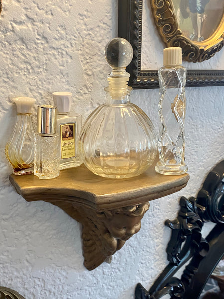 Gold Cherub Wall Shelf