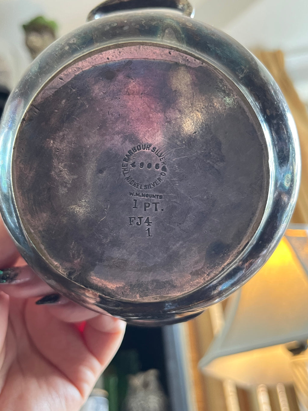 Vintage Silver Plated Barbour Double Handled Small Pot