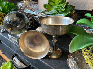 Vintage Silver Plate Champagne Glasses/ Chalice/ Goblet