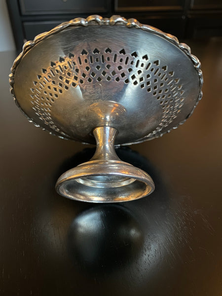 Silver Plate W.M. MTS. Pedestal Dish 589