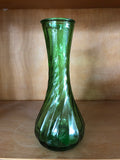 Emerald Swirl Vase 6”
