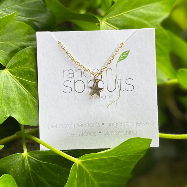 Random Sprouts Star Necklace