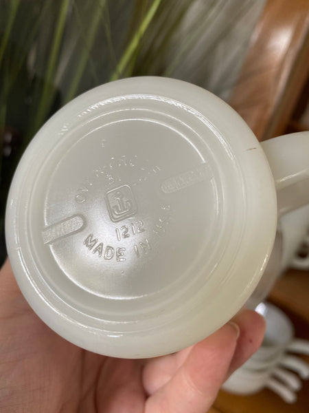 Milk Glass Diner Mug
