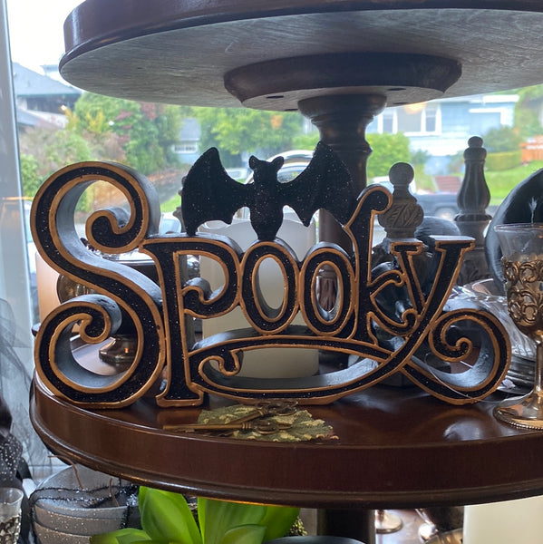 Black & Gold Halloween Signage