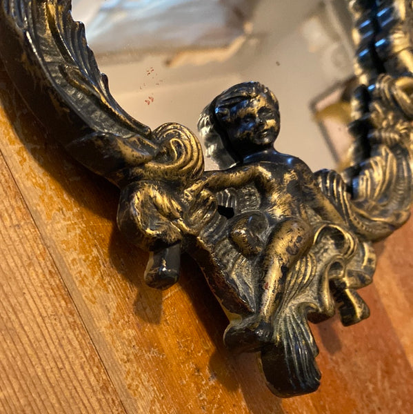 Vintage Mirror w/ Cherubs