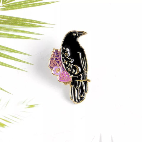 Enamel Crow/ Raven Pin