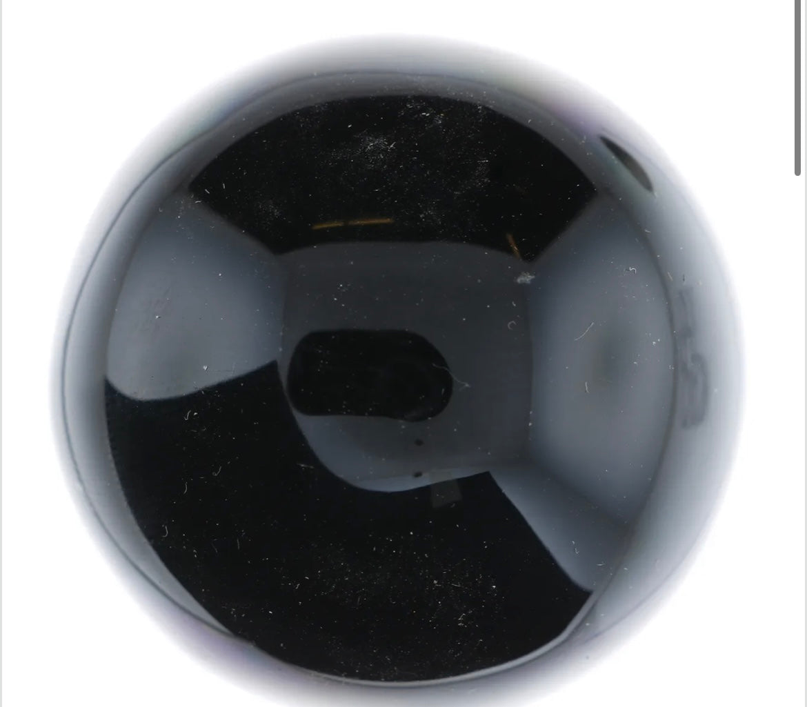 Rainbow Sheen Obsidian Orb & Sphere – Protection & Psychic Clarity Healing Crystal (XS, B Grade)