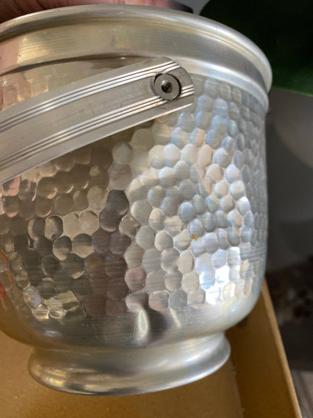 Nasco Hammered Aluminum Ice Bucket