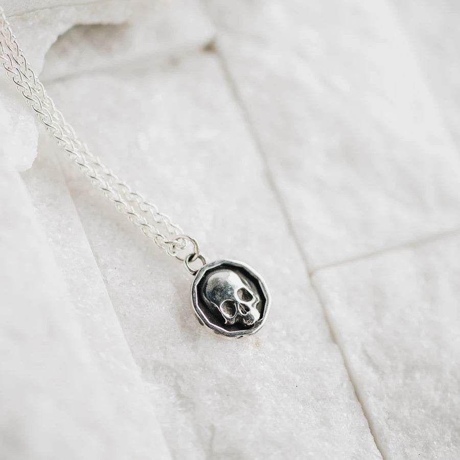 P + G Double Sided Coin Necklace