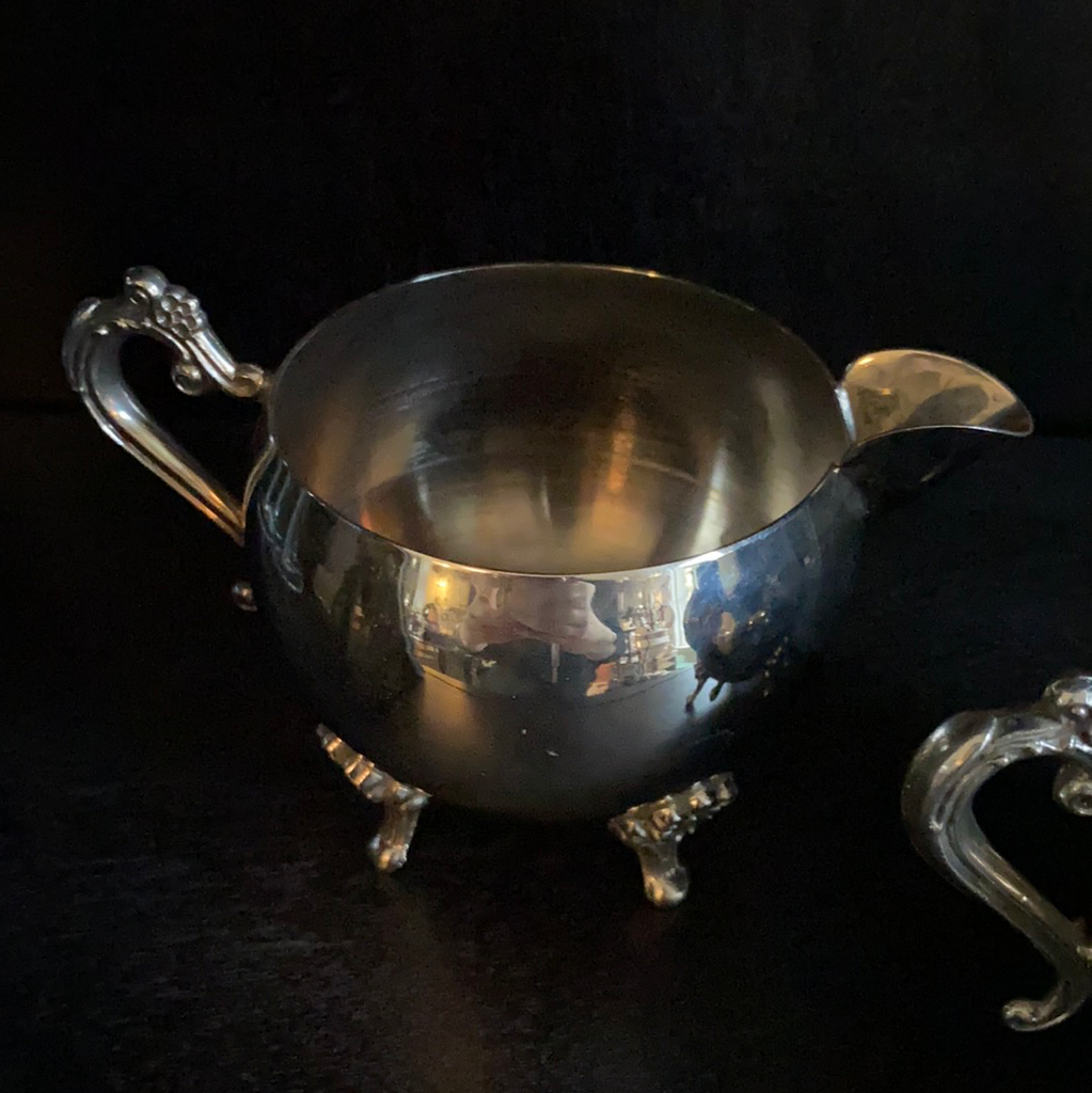 Vintage Leonard Silver Plate Creamer & Sugar – The Magenta Rose House