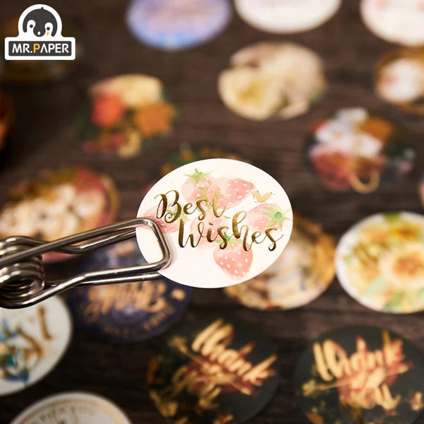Sticky Best Wishes Stickers