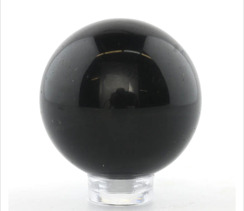 Black Obsidian Orb & Sphere – Protection & Truth Healing Crystal