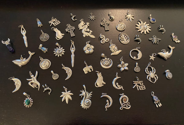 Assorted Silver Pendents