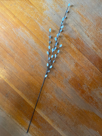 Faux Pussy Willow Branch Stem