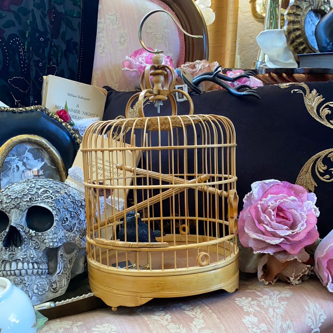 Vintage Inspired Bamboo Bird Cages