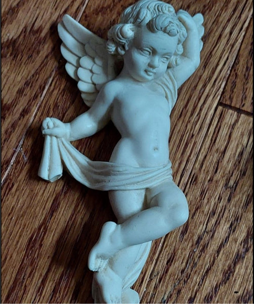 Vintage Handmade Pair of Cherubs