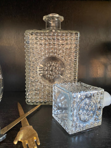 Vintage Dots Square Decanter