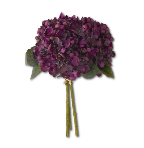 13" Two Tone Hydrangea Bundle (3 Stems)