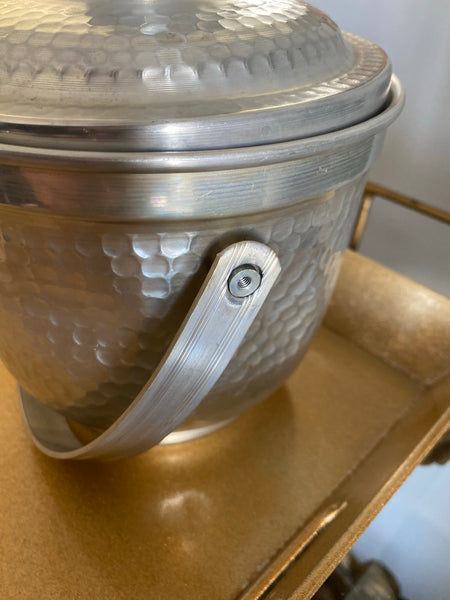 Nasco Hammered Aluminum Ice Bucket