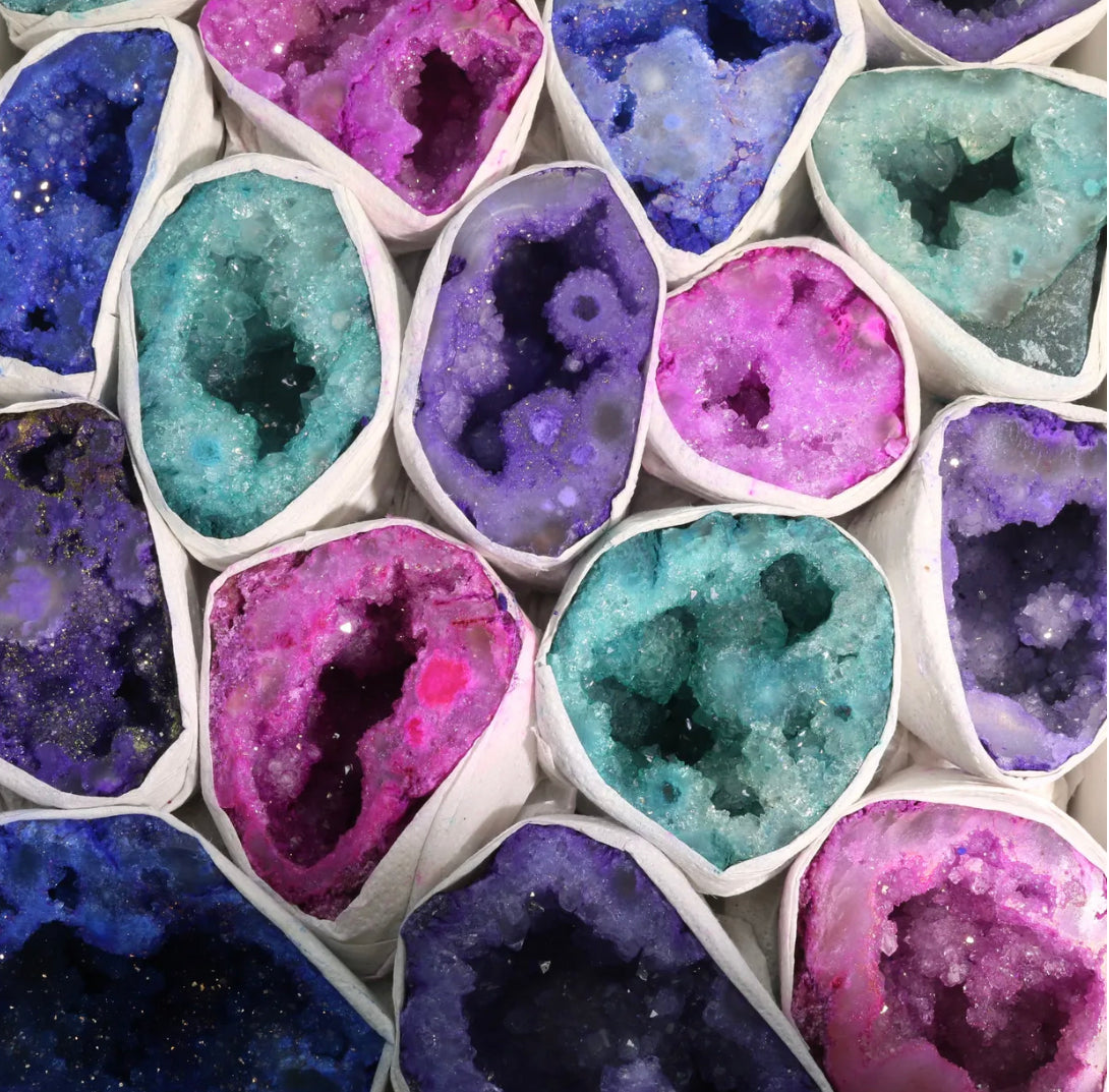 Dyed Quartz Agate Geode