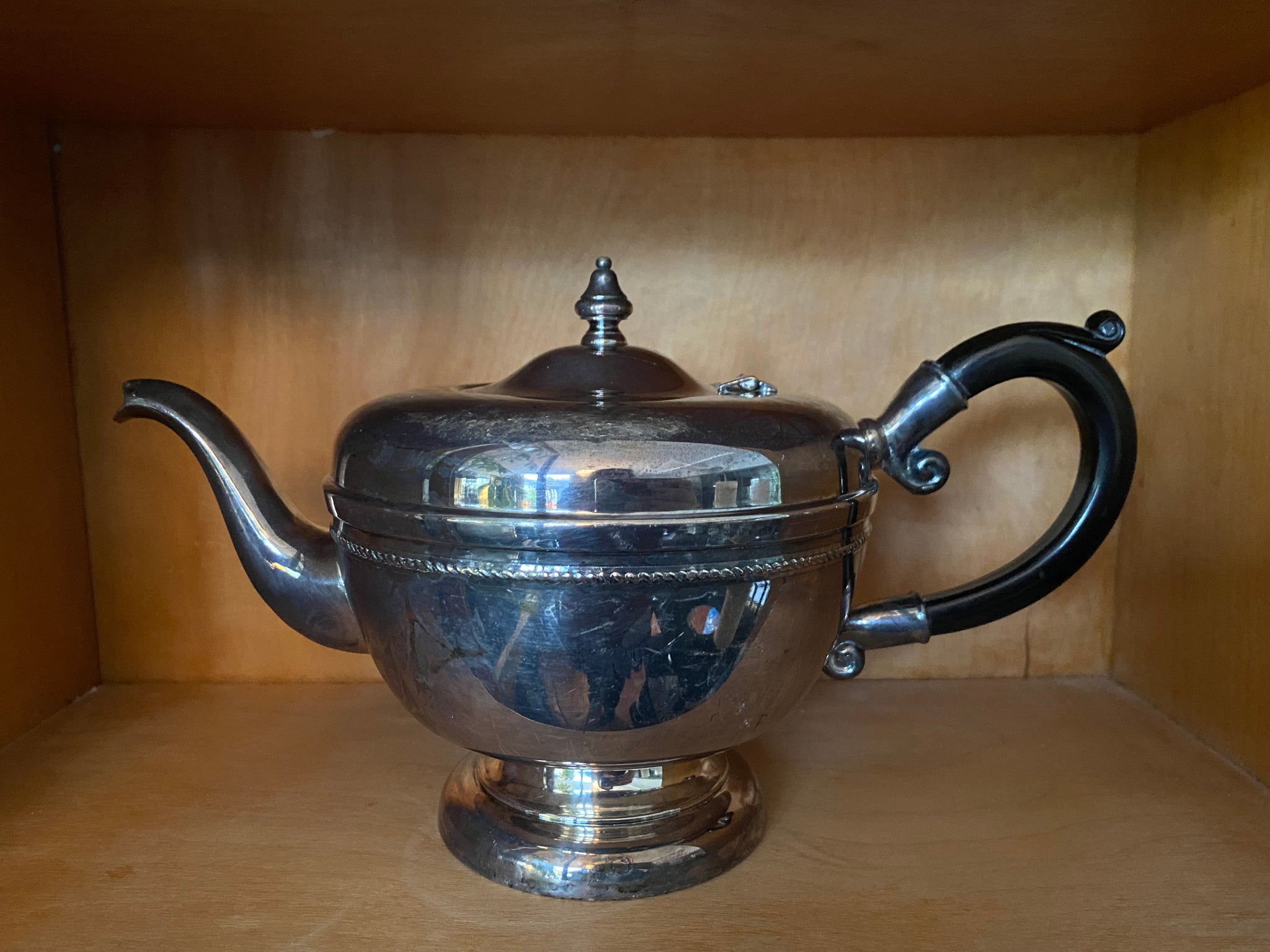 Vintage Viking Plate Silver E.P. Copper Teapot