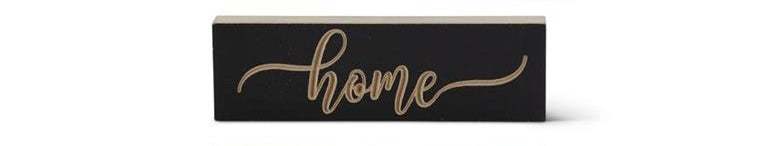 Matte Black Script Embossed Inspirational Tabletop Signs