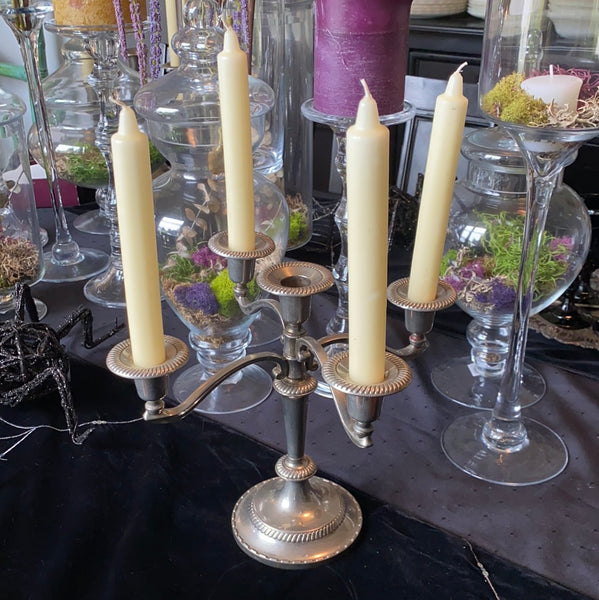 Vintage Candelabra Silver Plated 5 Holder