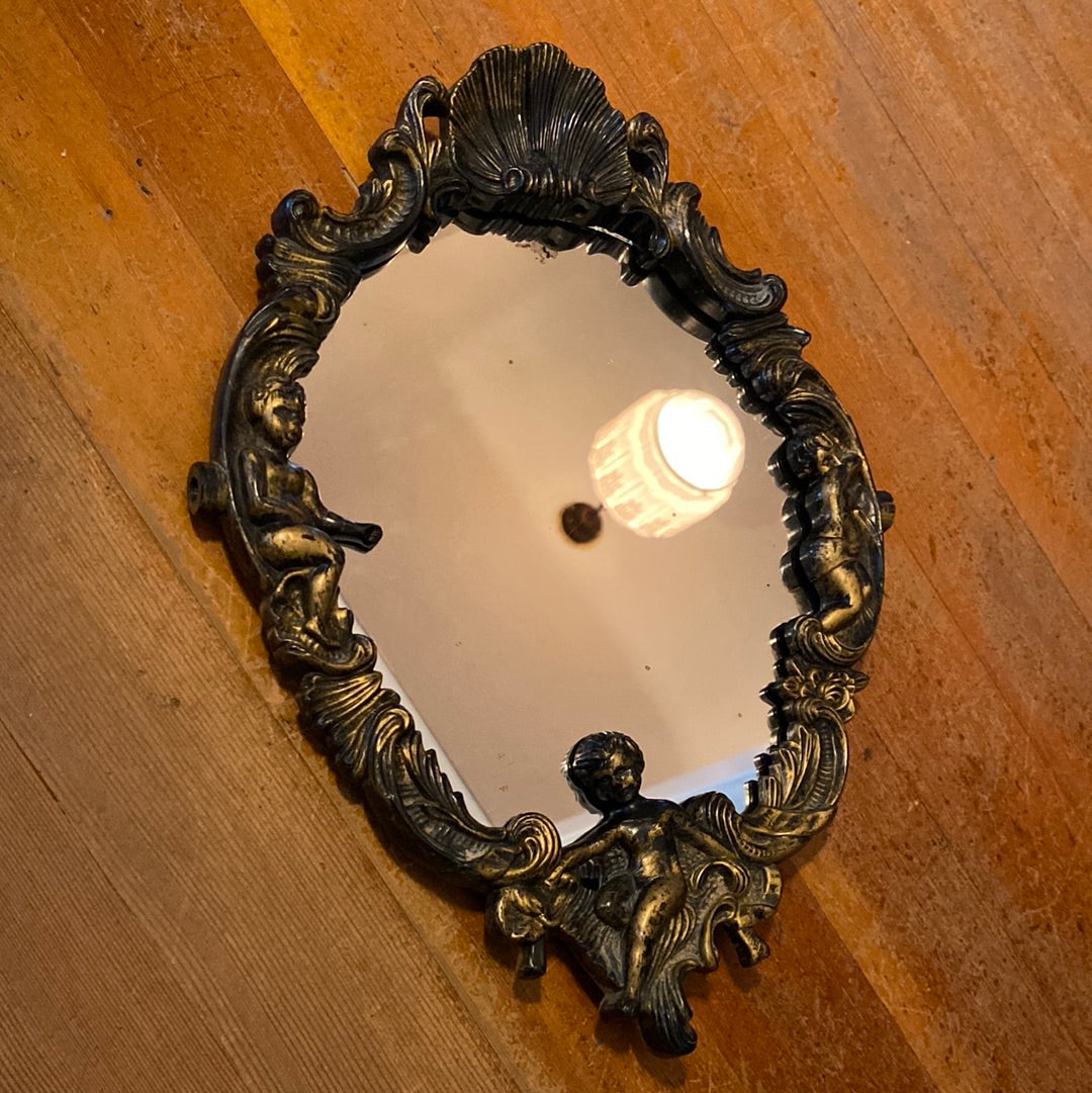 Vintage Mirror w/ Cherubs