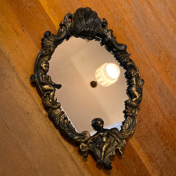 Vintage Mirror w/ Cherubs