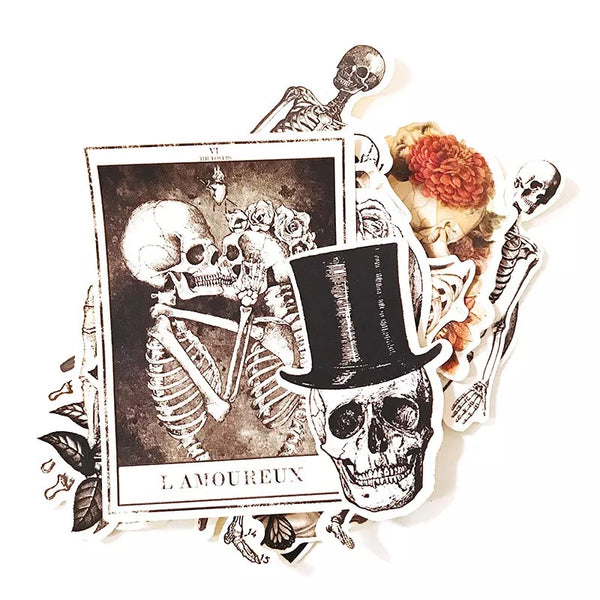 Various Vintage Skeleton Stickers